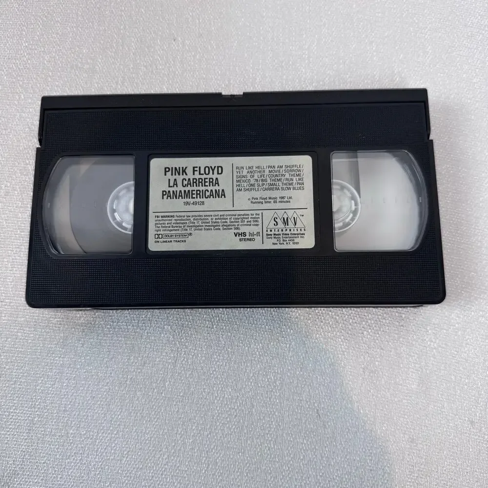 VHS Pink Floyd La Carrera Panamericana music  Thrilling Documentary 1987